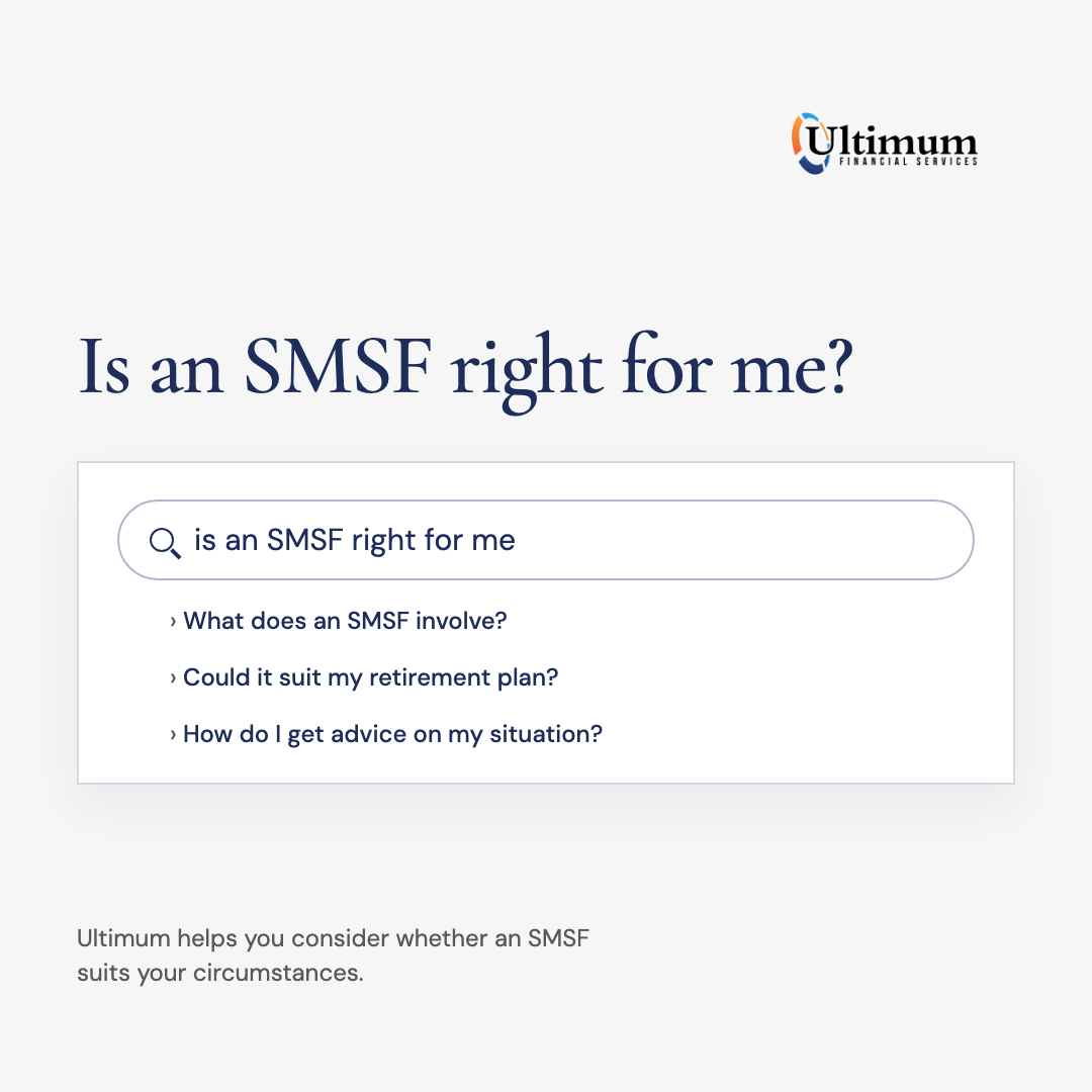 SMSF search ad creative