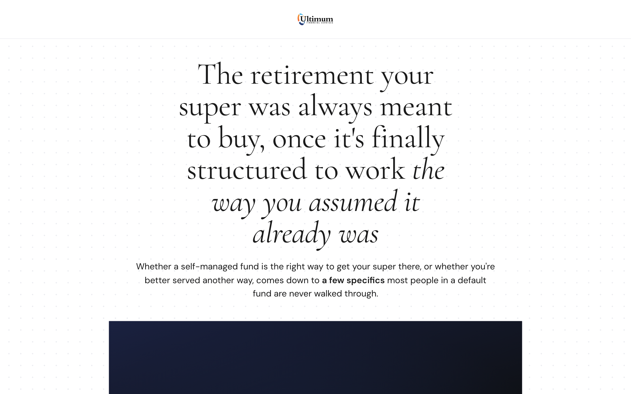Landing page preview